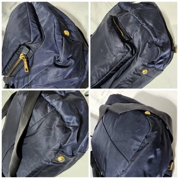 Authentic Prada Tessuto Nylon Diaper Bag Navy Blue/Black - Picture 8 of 13
